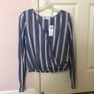 Hollister long sleeve crop top